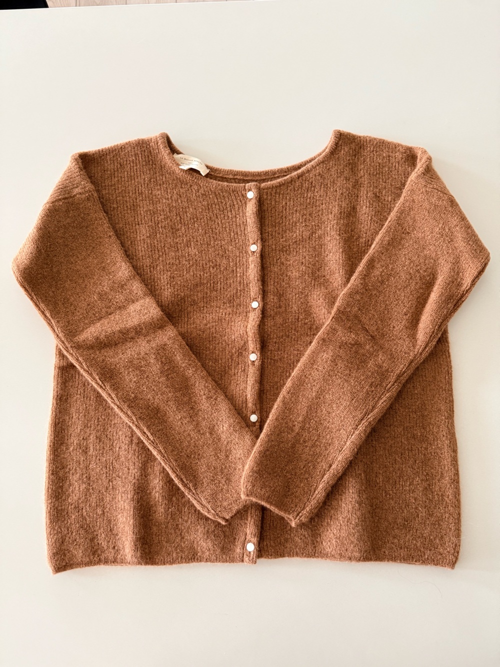 Sezane Gaspard Cardigan (Camel)